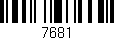 Código de barras (EAN, GTIN, SKU, ISBN): '7681'