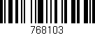 Código de barras (EAN, GTIN, SKU, ISBN): '768103'
