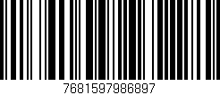 Código de barras (EAN, GTIN, SKU, ISBN): '7681597986897'