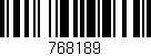 Código de barras (EAN, GTIN, SKU, ISBN): '768189'
