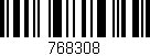Código de barras (EAN, GTIN, SKU, ISBN): '768308'