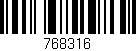 Código de barras (EAN, GTIN, SKU, ISBN): '768316'