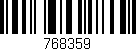 Código de barras (EAN, GTIN, SKU, ISBN): '768359'