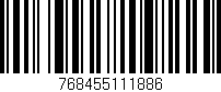 Código de barras (EAN, GTIN, SKU, ISBN): '768455111886'