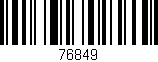 Código de barras (EAN, GTIN, SKU, ISBN): '76849'