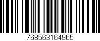 Código de barras (EAN, GTIN, SKU, ISBN): '768563164965'