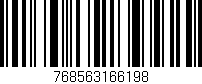 Código de barras (EAN, GTIN, SKU, ISBN): '768563166198'