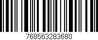 Código de barras (EAN, GTIN, SKU, ISBN): '768563283680'