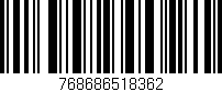 Código de barras (EAN, GTIN, SKU, ISBN): '768686518362'