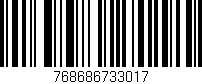 Código de barras (EAN, GTIN, SKU, ISBN): '768686733017'
