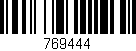 Código de barras (EAN, GTIN, SKU, ISBN): '769444'