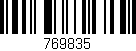 Código de barras (EAN, GTIN, SKU, ISBN): '769835'