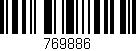 Código de barras (EAN, GTIN, SKU, ISBN): '769886'