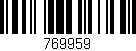 Código de barras (EAN, GTIN, SKU, ISBN): '769959'