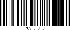 Código de barras (EAN, GTIN, SKU, ISBN): '769_0_0_U'