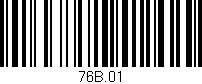 Código de barras (EAN, GTIN, SKU, ISBN): '76B.01'