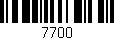Código de barras (EAN, GTIN, SKU, ISBN): '7700'