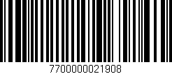 Código de barras (EAN, GTIN, SKU, ISBN): '7700000021908'