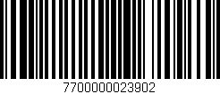 Código de barras (EAN, GTIN, SKU, ISBN): '7700000023902'