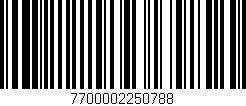Código de barras (EAN, GTIN, SKU, ISBN): '7700002250788'