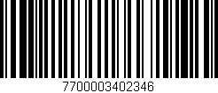 Código de barras (EAN, GTIN, SKU, ISBN): '7700003402346'