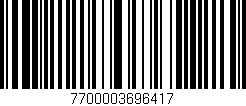 Código de barras (EAN, GTIN, SKU, ISBN): '7700003696417'