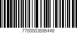 Código de barras (EAN, GTIN, SKU, ISBN): '7700003696448'