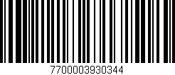 Código de barras (EAN, GTIN, SKU, ISBN): '7700003930344'