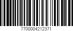 Código de barras (EAN, GTIN, SKU, ISBN): '7700004212371'