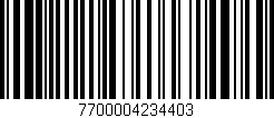 Código de barras (EAN, GTIN, SKU, ISBN): '7700004234403'