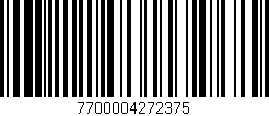 Código de barras (EAN, GTIN, SKU, ISBN): '7700004272375'
