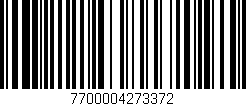 Código de barras (EAN, GTIN, SKU, ISBN): '7700004273372'