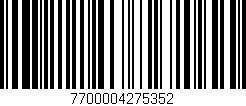 Código de barras (EAN, GTIN, SKU, ISBN): '7700004275352'