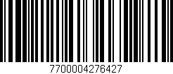 Código de barras (EAN, GTIN, SKU, ISBN): '7700004276427'