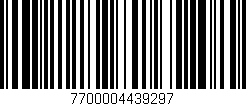 Código de barras (EAN, GTIN, SKU, ISBN): '7700004439297'
