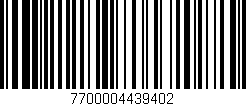 Código de barras (EAN, GTIN, SKU, ISBN): '7700004439402'
