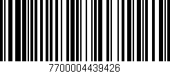 Código de barras (EAN, GTIN, SKU, ISBN): '7700004439426'