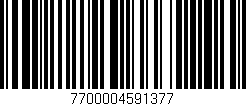 Código de barras (EAN, GTIN, SKU, ISBN): '7700004591377'