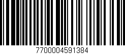Código de barras (EAN, GTIN, SKU, ISBN): '7700004591384'