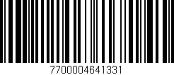 Código de barras (EAN, GTIN, SKU, ISBN): '7700004641331'