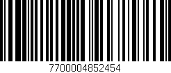 Código de barras (EAN, GTIN, SKU, ISBN): '7700004852454'