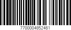 Código de barras (EAN, GTIN, SKU, ISBN): '7700004852461'