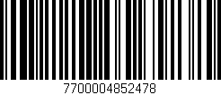 Código de barras (EAN, GTIN, SKU, ISBN): '7700004852478'