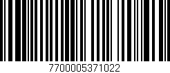 Código de barras (EAN, GTIN, SKU, ISBN): '7700005371022'