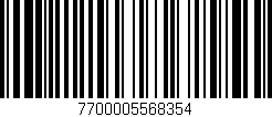 Código de barras (EAN, GTIN, SKU, ISBN): '7700005568354'