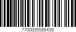 Código de barras (EAN, GTIN, SKU, ISBN): '7700005568439'