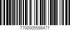 Código de barras (EAN, GTIN, SKU, ISBN): '7700005568477'