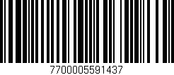 Código de barras (EAN, GTIN, SKU, ISBN): '7700005591437'