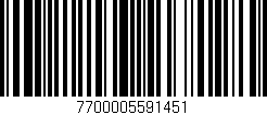 Código de barras (EAN, GTIN, SKU, ISBN): '7700005591451'