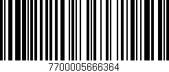 Código de barras (EAN, GTIN, SKU, ISBN): '7700005666364'